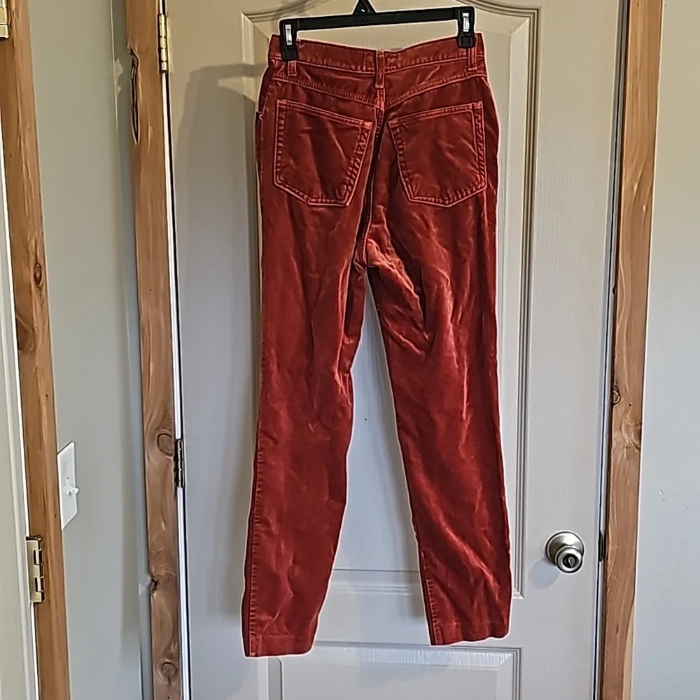 Women's size 10 Boden felt jeans burnt orange color 100% cotton - Picture 4 of 7